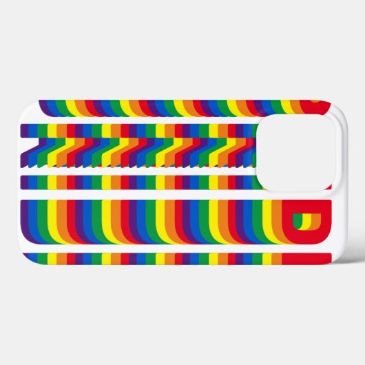 Stolz lgbtq quees Gay-Regenbogenmuster Case-Mate iPhone Hülle (Rückseite (Horizontal))