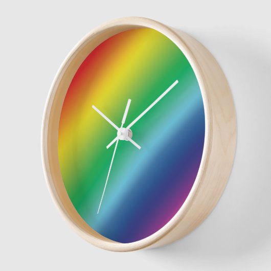 Stolz Lgbtq Regenbogenfarben Muster rund um die Uh Uhr (Winkel)