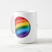 Stolz LGBTQ+ Tasse (Vorderseite Links)