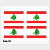 Stolz Libanesen - stolz darauf, Libanesen zu sein  Rechteckiger Aufkleber (Blatt)