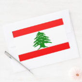 Stolz Libanesen - stolz darauf, Libanesen zu sein  Rechteckiger Aufkleber (Umschlag)