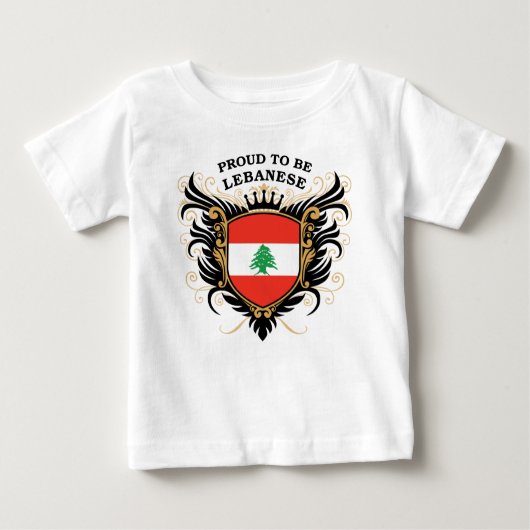 Stolz, libanesisch zu sein baby t-shirt (Vorderseite)