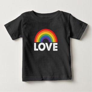 Stolz Liebe ist Liebe Gay Gleichheit Regenbogen LG Baby T-shirt
