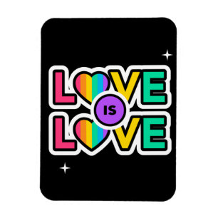 Stolz. Liebe ist Liebe. Gay Rainbow Farben Magnet