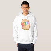 Stolz. Liebe ist Liebe. Niedliche Liebe. Regenboge Hoodie (Vorne ganz)