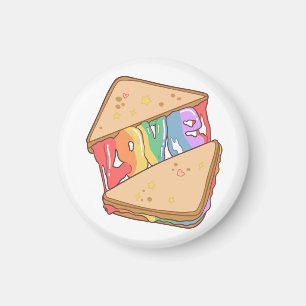 Stolz. Liebe ist Liebe. Niedliche Liebe. Regenboge Magnet