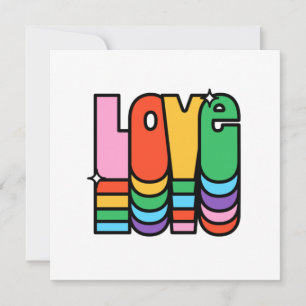 Stolz-Liebe Regenbogenfarbe. Liebe ist Liebe. Karte