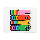 Stolz-Liebe Regenbogenfarbe. Liebe ist Liebe. Magnet (Horizontal)