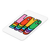 Stolz-Liebe Regenbogenfarbe. Liebe ist Liebe. Magnet (Linke Seite)