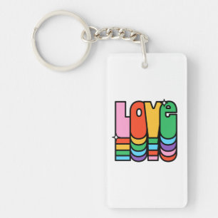 Stolz - Liebe Regenbogenfarbe. Liebe ist Liebe.    Schlüsselanhänger