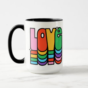 Stolz-Liebe Regenbogenfarbe. Liebe ist Liebe. Tasse