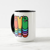Stolz-Liebe Regenbogenfarbe. Liebe ist Liebe. Tasse (Vorderseite Links)