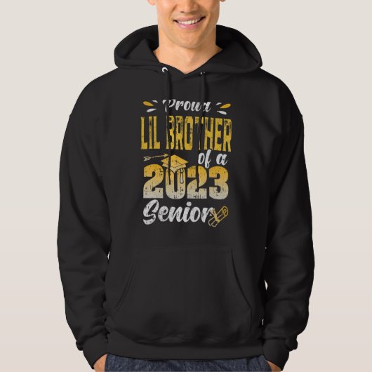 Stolz Lil Bruder einer Klasse von Seni Graduate 20 Hoodie (Vorderseite)