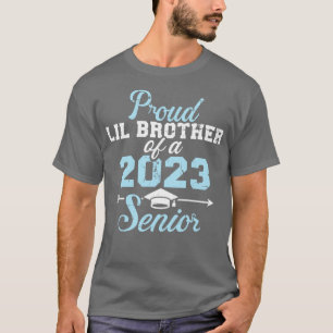 Stolz lil Bruder eines 2023 Senior Abschluss Clas T-Shirt