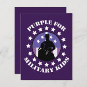 Stolz Lila für die Version einer Familie von Milit (Vorne/Hinten)