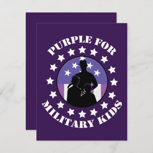 Stolz Lila für die Version einer Familie von Milit (Vorne/Hinten)