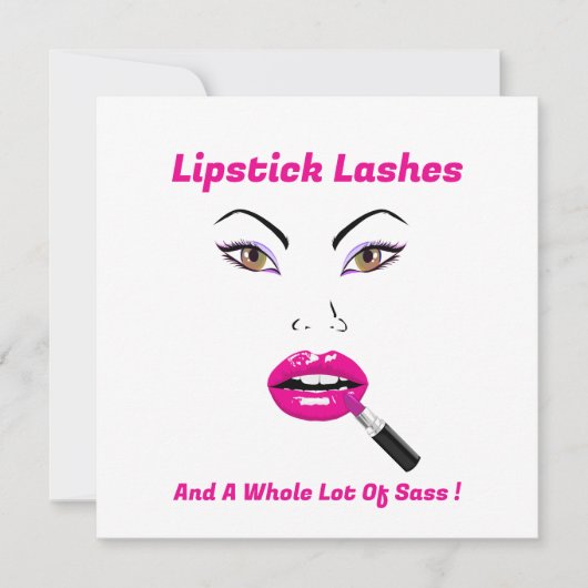 Stolz, Lipstick, Striche, und eine ganze Menge Sas (Vorderseite)