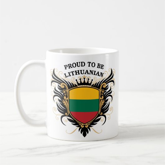Stolz, litauisch zu sein kaffeetasse (Links)