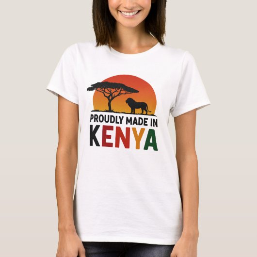 Stolz Made in Kenya African Safari T-Shirt (Vorderseite)
