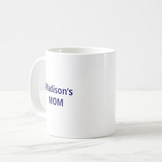 Stolz Mama in Blue Kaffeetasse (Vorderseite Links)