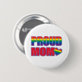 Stolz-MAMA-Regenbogen Flagge Button (Vorne & Hinten)