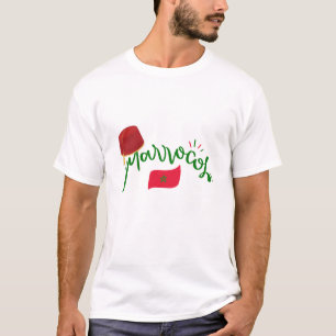 Stolz Marokkaner: Zeitloses Flaggendesign T-Shirt