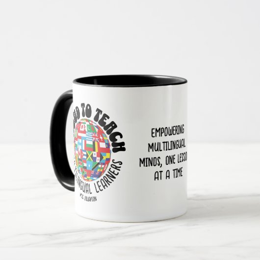 STOLZ, MEHRSPRACHIGEN LERNERN ESL-Lehrer ZU LEHREN Tasse (Vorderseite Links)