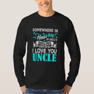 Stolz mein Onkel im Himmel glückliche Vatertag sto T-Shirt