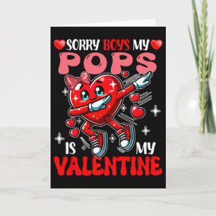 Stolz mein Papa ist mein Valentinstag Dabbing Herz Karte