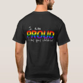 Stolz meine Gay Children Partys unterstützen LGBTQ T-Shirt (Rückseite)