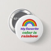 Stolz - Meine Lieblingsfarbe ist Regenbogen. Gepäc Button (Vorne & Hinten)