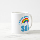 Stolz meines Sohn Rainbow Gay Pride Parent Kaffeetasse (VorderseiteRechts)