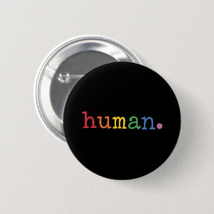 Stolz Mensch LGBT Regenbogen LGBTQ Gleichheit Button