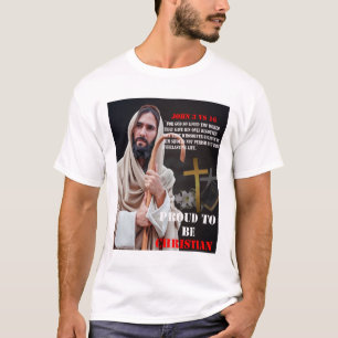 Stolz mit Bibelverse Christlich zu sein T-Shirt