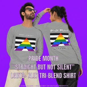 Stolz Monat: Alleinstehend, aber nicht still LGBTQ Tri-Blend Shirt