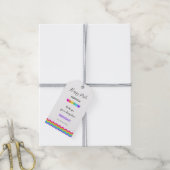 Stolz Monat moderner Regenbogen zu sein selbst nie Geschenkanhänger (Mit Garn)