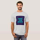 Stolz muslimisch sein - kühne islamische Identität T-Shirt (Vorne ganz)