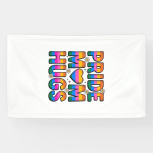 Stolz-Mutter-Umarmer Vintage-Regenbogen-Vektor-Des Banner