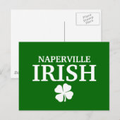 Stolz NAPERVILLE IRISH! St Patrick's Day Postkarte (Vorne/Hinten)