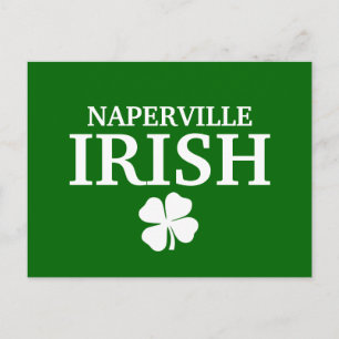 Stolz NAPERVILLE IRISH! St Patrick's Day Postkarte