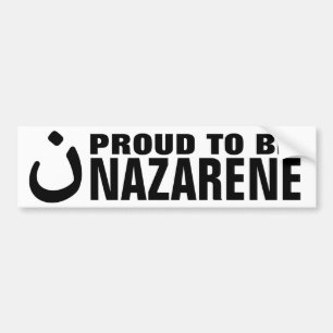 Stolz, Nazaräer-christliche solidarität zu sein Autoaufkleber