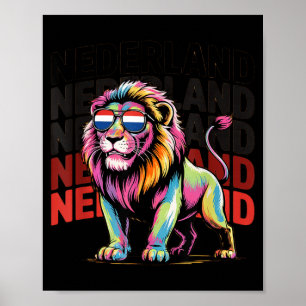 Stolz Nederland Jungen Oranje Vater Niederlande Hu Poster