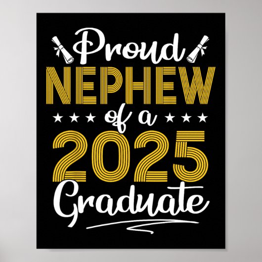 Stolz Nephew mit einer Cl von 2025 Graduate Senior Poster (Vorne)