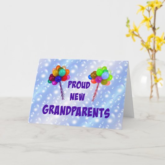 Stolz neue Großeltern Karte (Gelbe Blume)