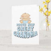 STOLZ NEUER GROSSER Oma-T - Shirt Karte (Gelbe Blume)