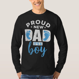 Stolz neuer Papa Es ist ein Junge, der zu Daddy Ge T-Shirt