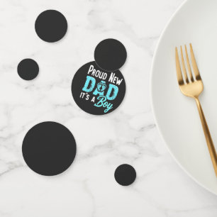 Stolz neuer Papa Es ist ein Vater für das weiblich Konfetti