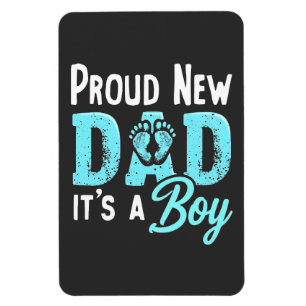 Stolz neuer Papa Es ist ein Vater für das weiblich Magnet