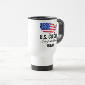 Stolz neuer US-Bürger - Amerikanische Karte Reisebecher (VorderseiteRechts)