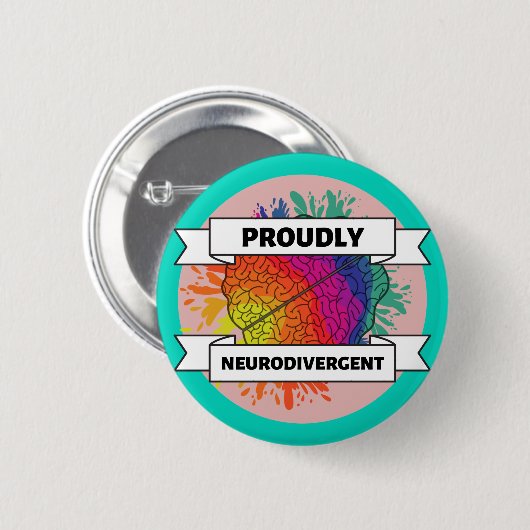 Stolz Neurodivergent Button (Vorne & Hinten)